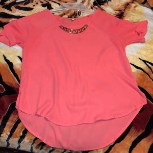 Coral color blouse